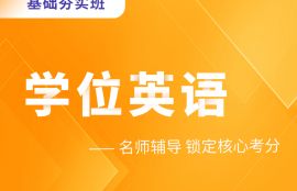 2025年学位英语基础夯实班