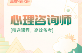 2025年心理咨询师高效强化班
